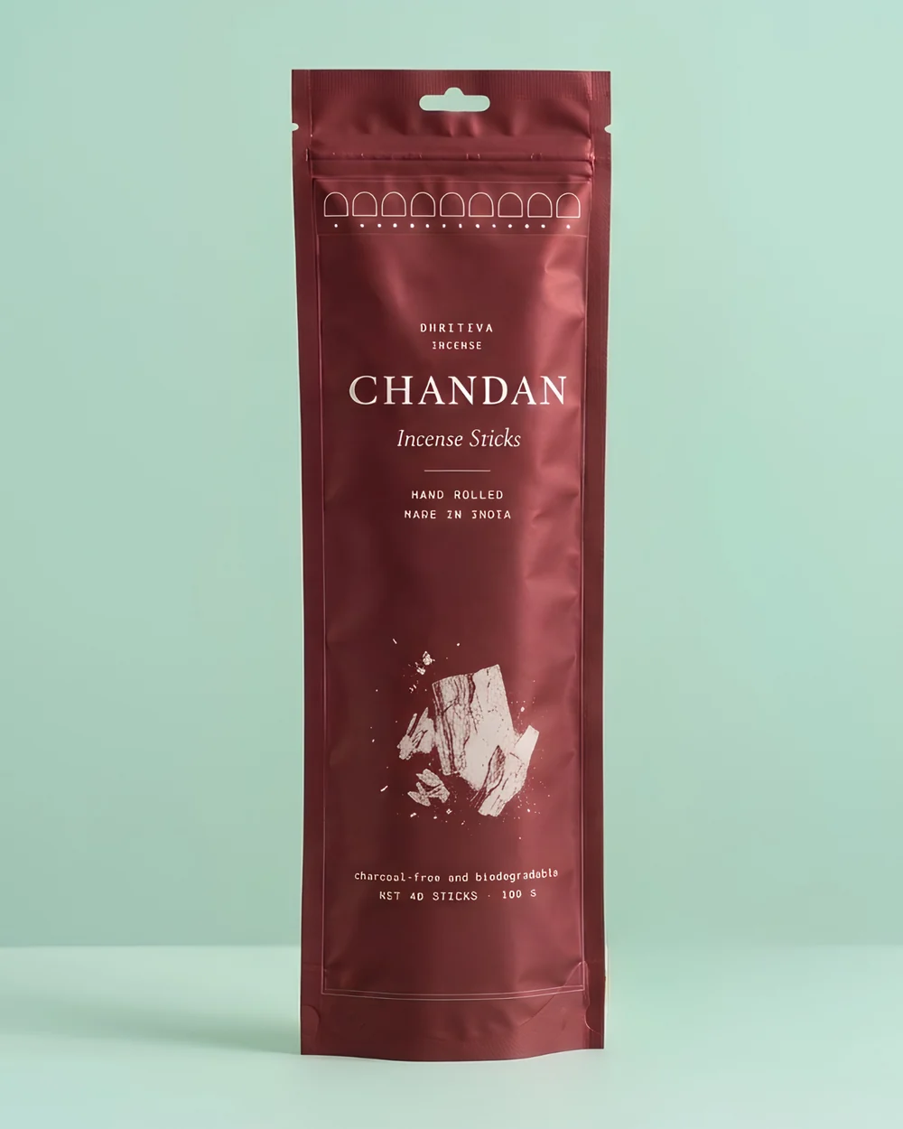 Chandan incense sticks retail pouch