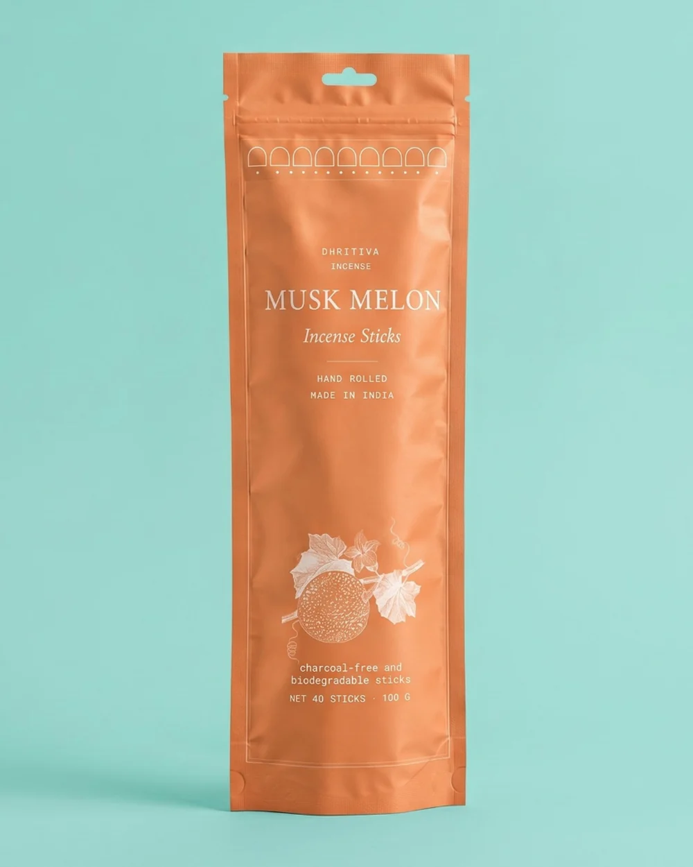 Musk Melon incense sticks retail pouch