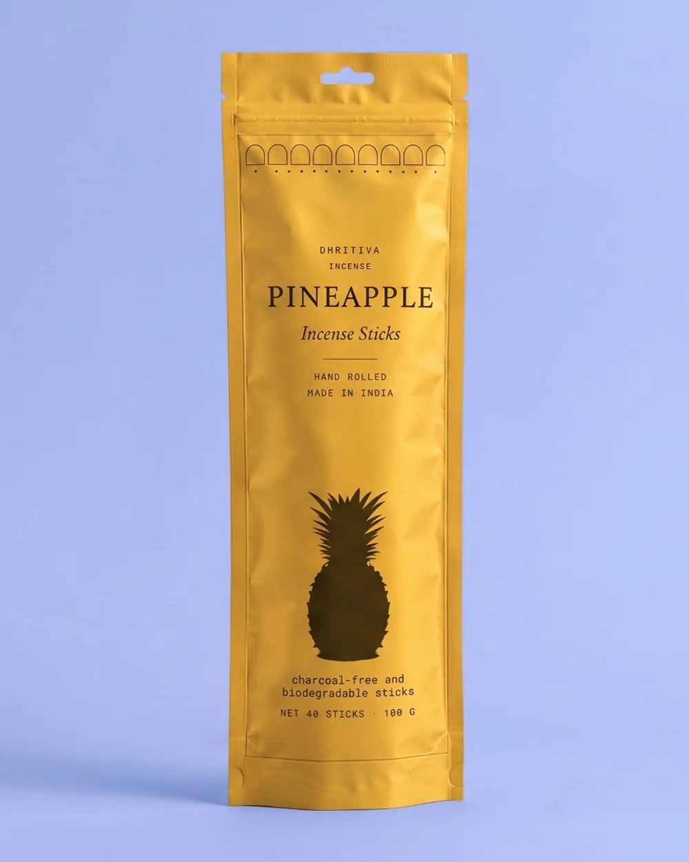 Pineapple incense sticks retail pouch
