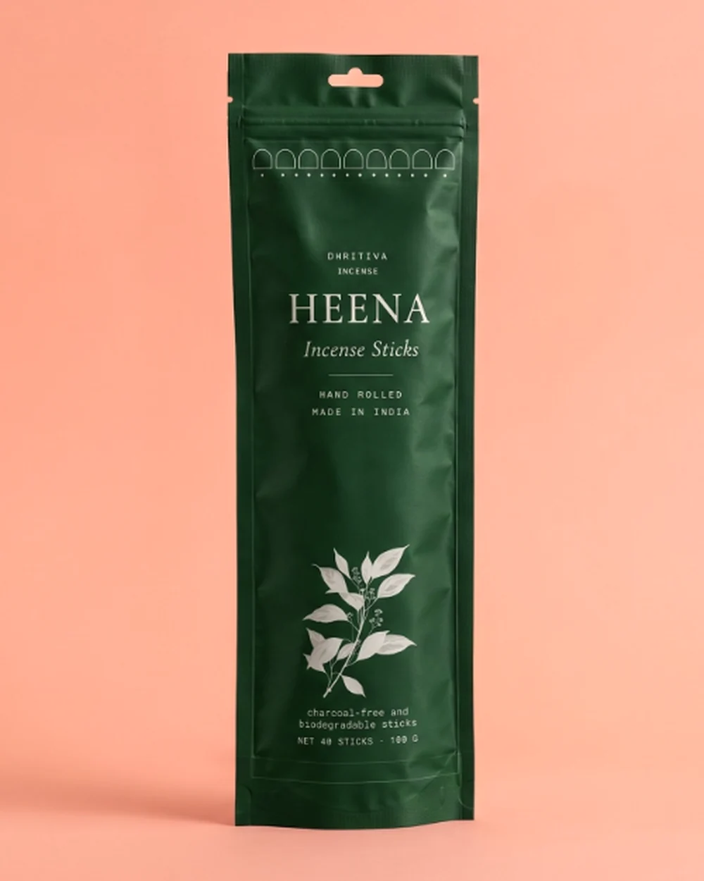Heena incense sticks retail pouch